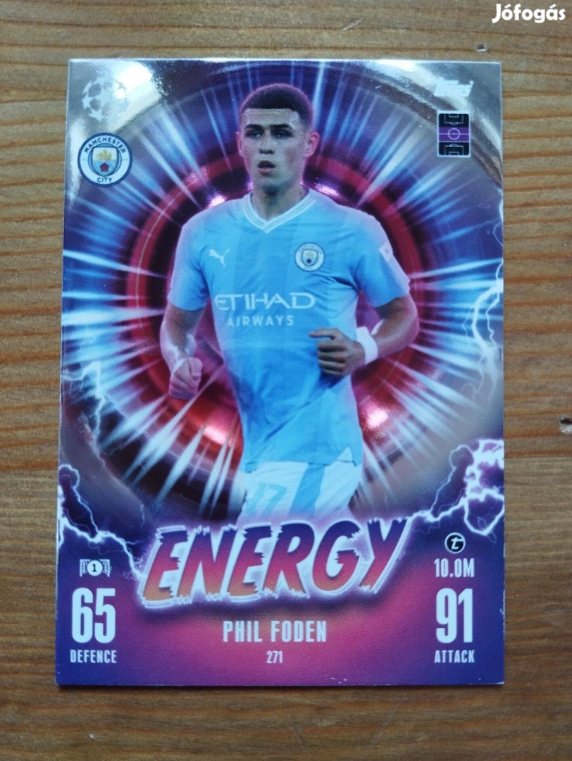 Phil Foden (Manchester City) Energy Bajnokok Ligája Extra 2023 kártya