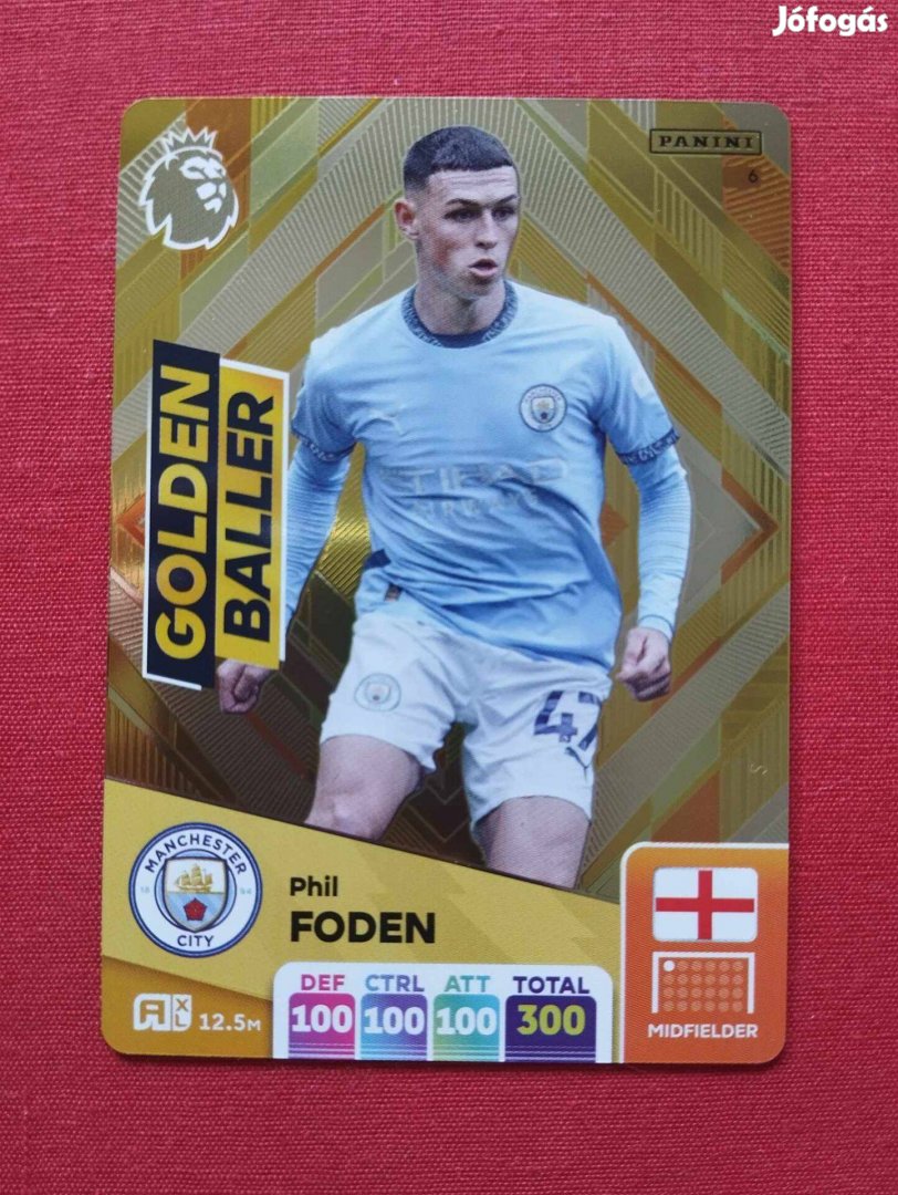 Phil Foden (Manchester City) FIFA 365 2025 Golden Baller focis kártya