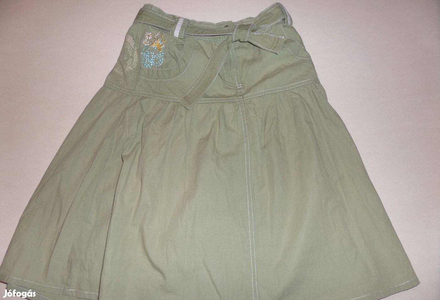 Philip Russel vászon zöld szoknya 152-es