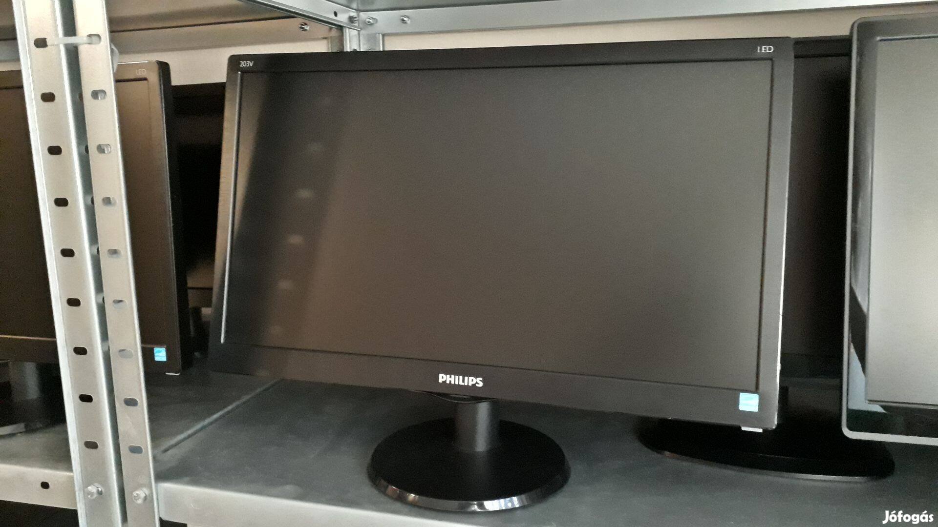 Philips 20" LED Monitor, Üzletből, 1 év Garanciával!!!