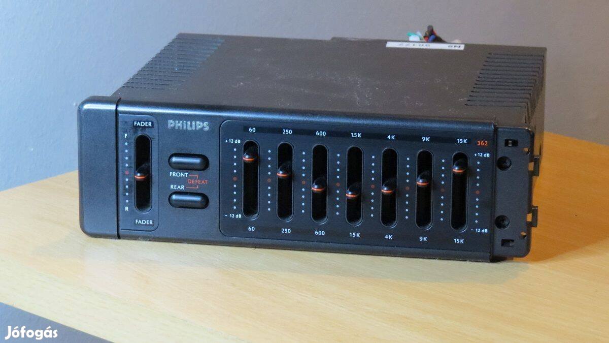 Philips 362 retro régi eq autós equalizer