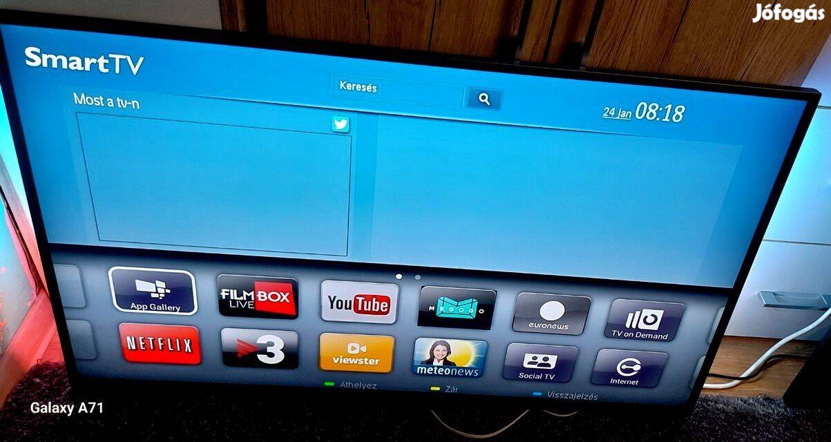 Philips 42pfl6158, Smart, 3D, telefon tükrözés, 106cm full hd led tv e