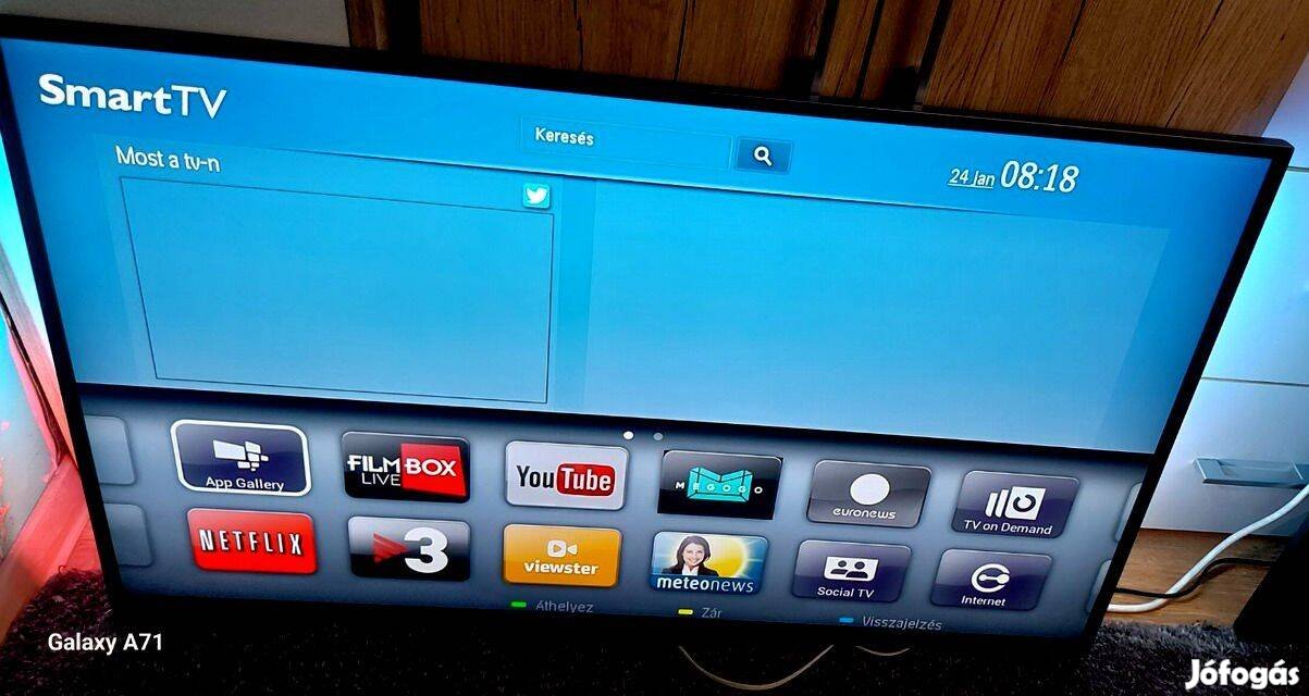 Philips 42pfl6158, Smart, 3D, telefon tükrözés, 106cm full hd led tv e