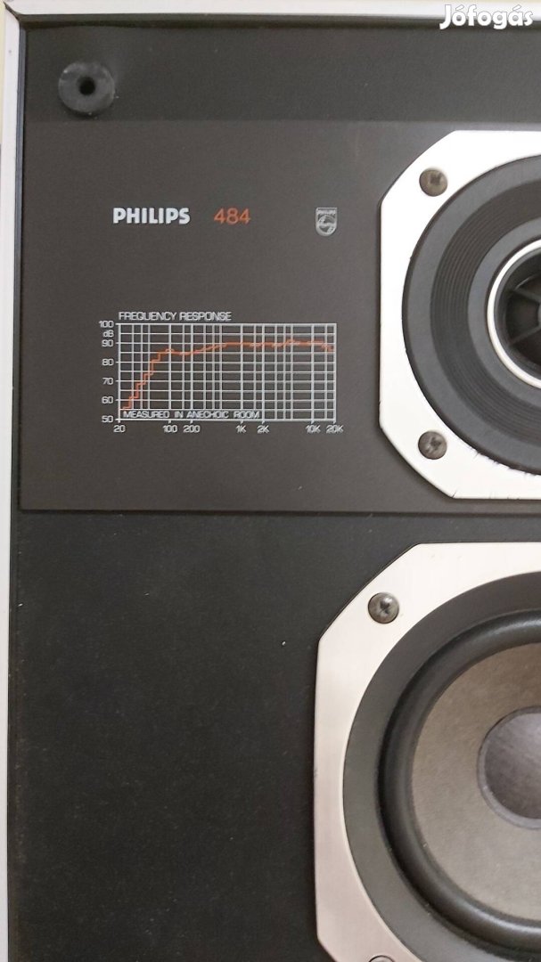 Philips 484 3utas vintage hangfal pár