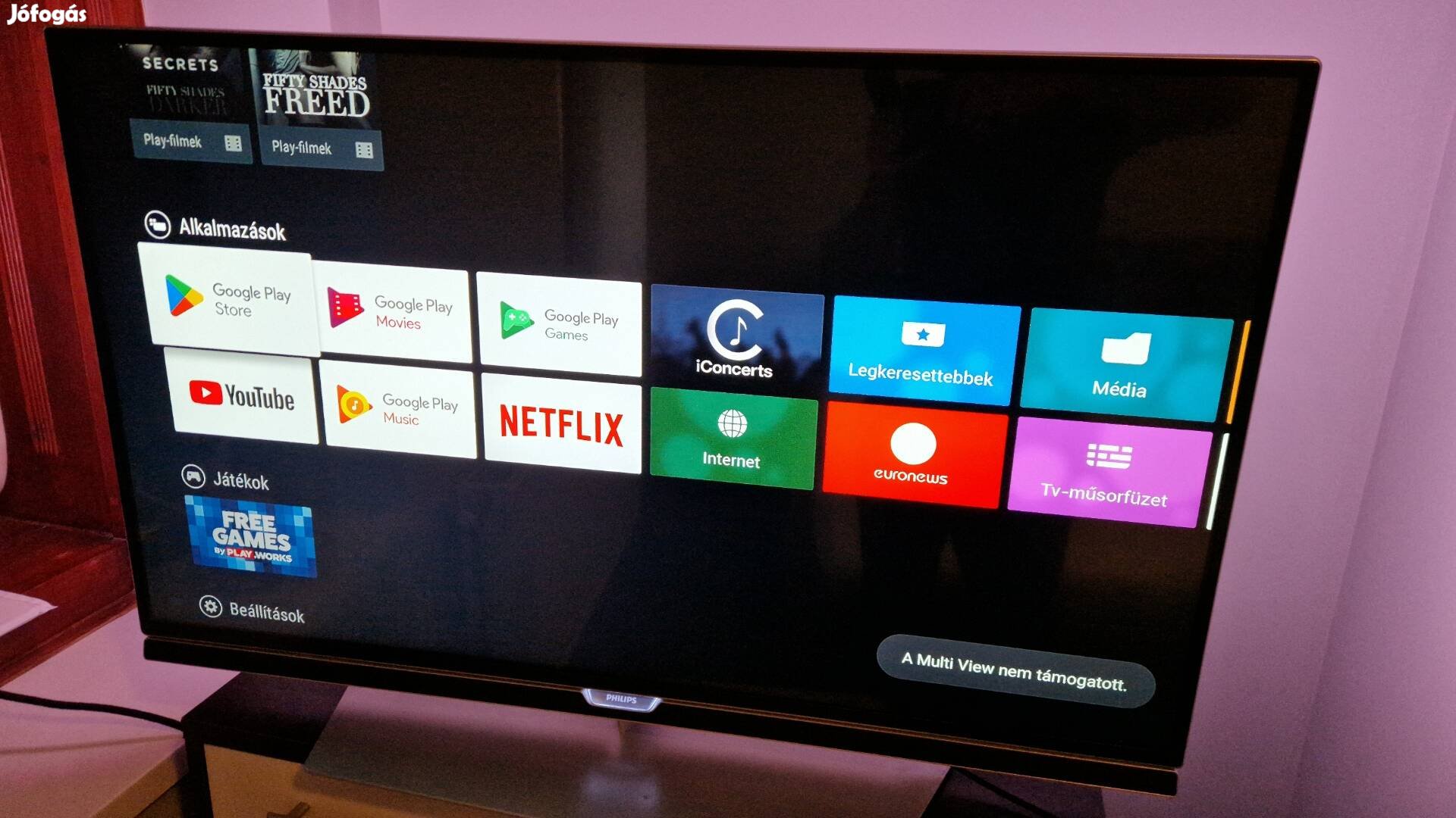 Philips 4k ambilight smart tv 