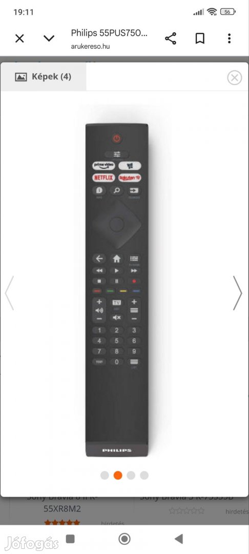 Philips 55 139 cm LED Smart Uhd televizió