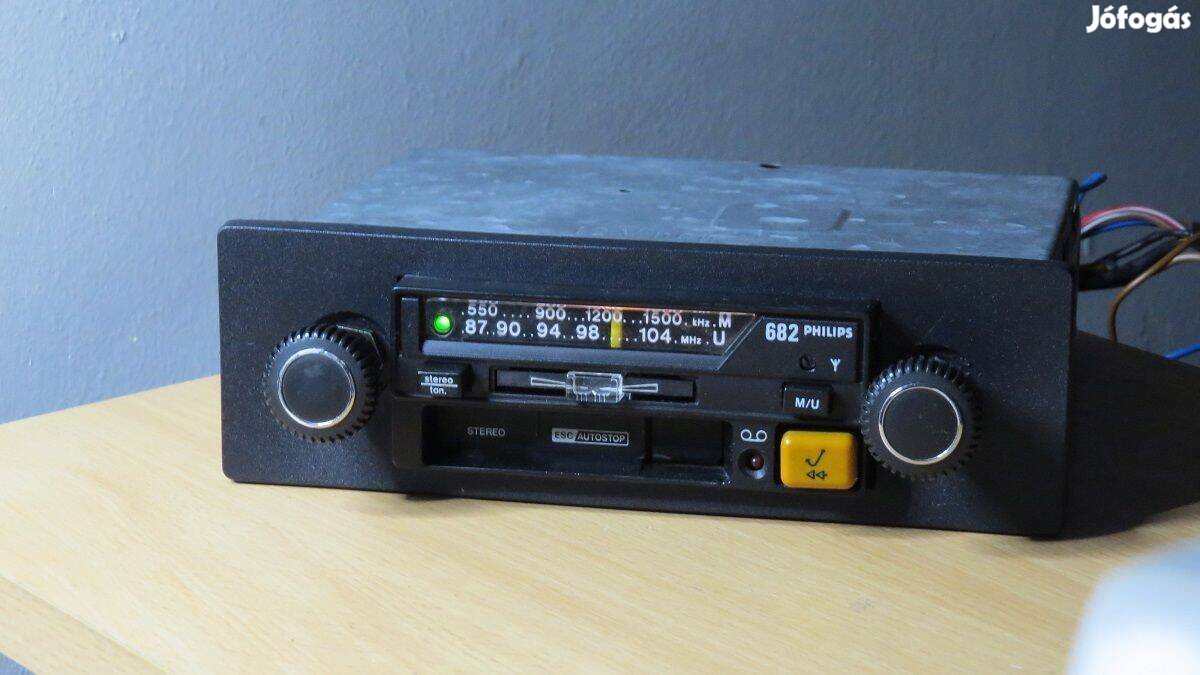 Philips 682 régi veterán oldtimer rádió autórádió