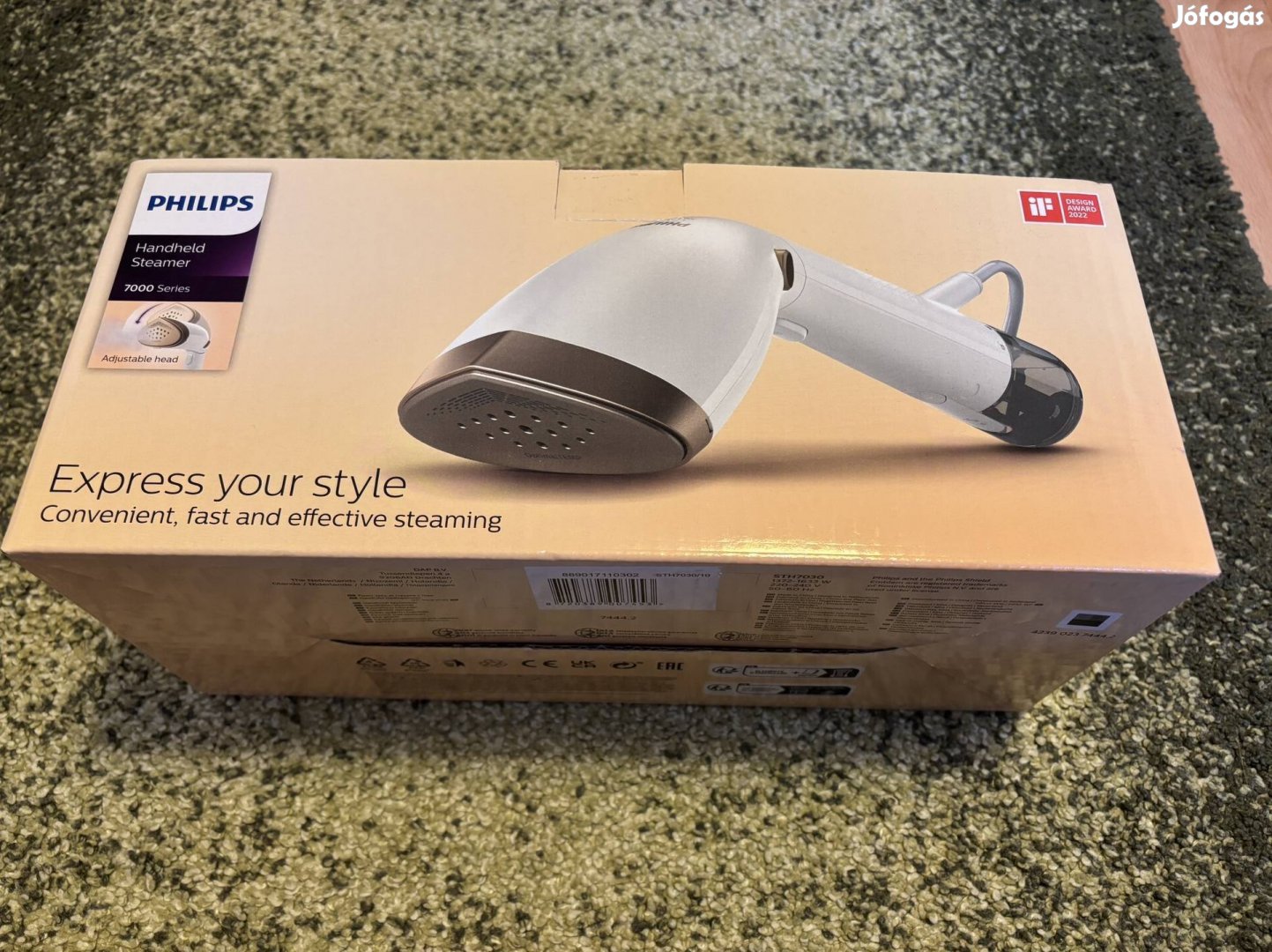 Philips 7000 kézi gőzölő - új 