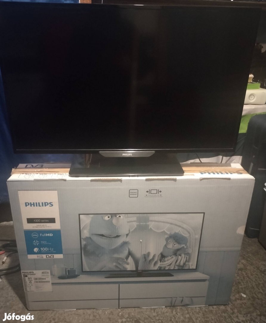 Philips 80cm tévé alkatrésznek dobozában 