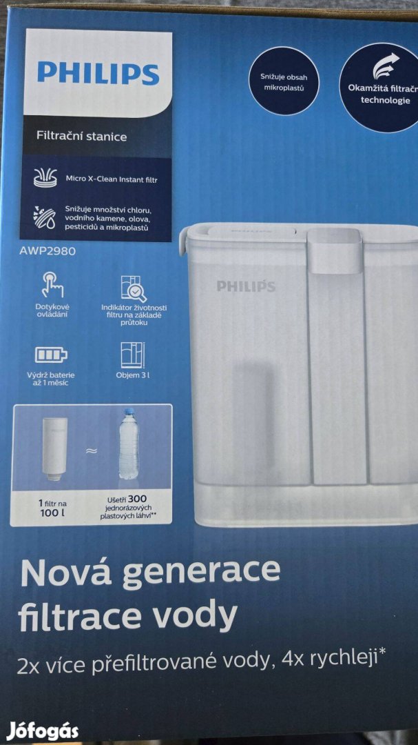 Philips AWP2980WH Micro X-Clean 3l vízszűrő, + 2db szűrő