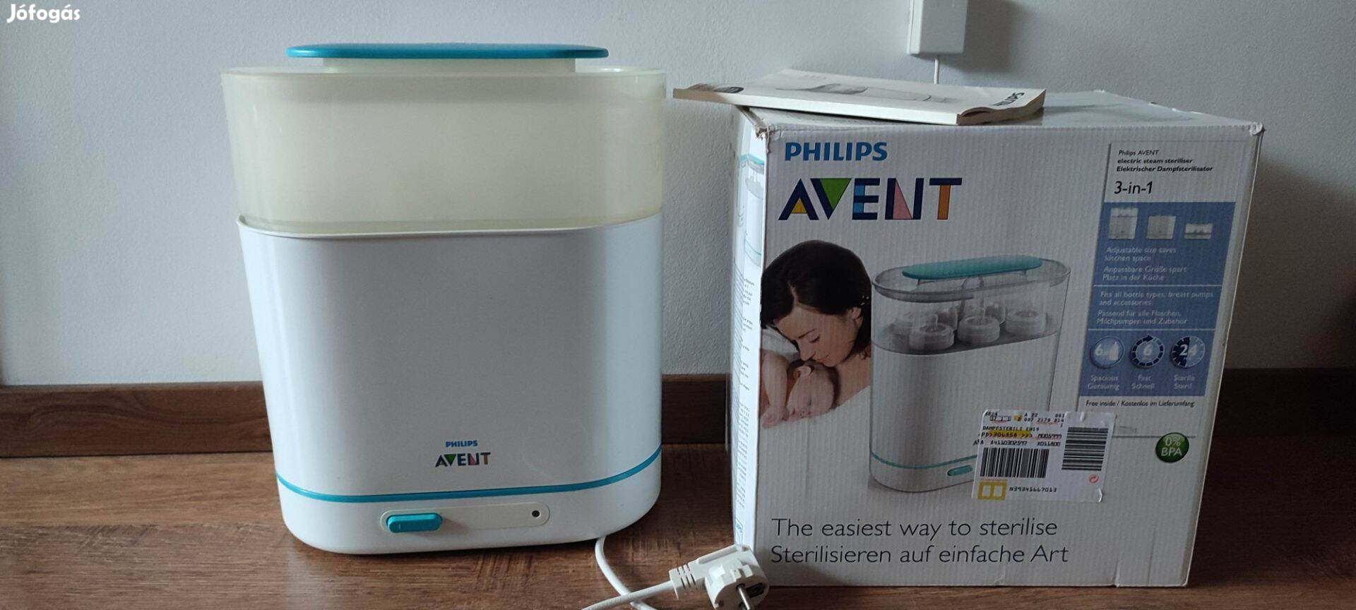 Philips Advent 3 az 1-ben elektromos gőzsterilizálór