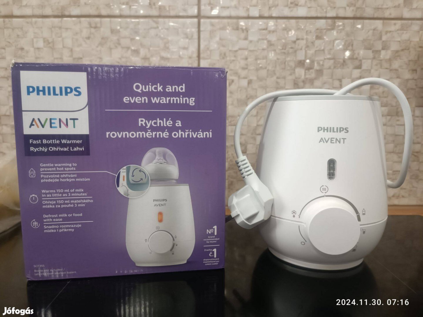 Philips Advent cumisüveg melegítő SCF355