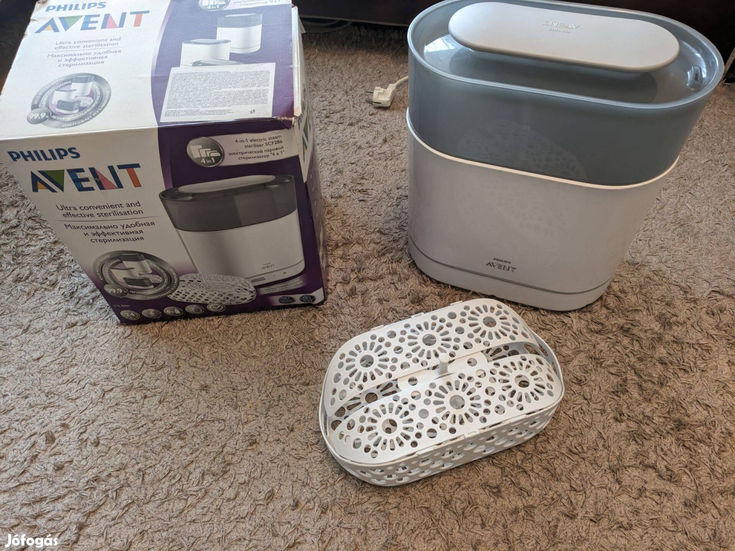 Philips Avent SCF286/03 4 az 1-ben elektromos gőzsterilizáló