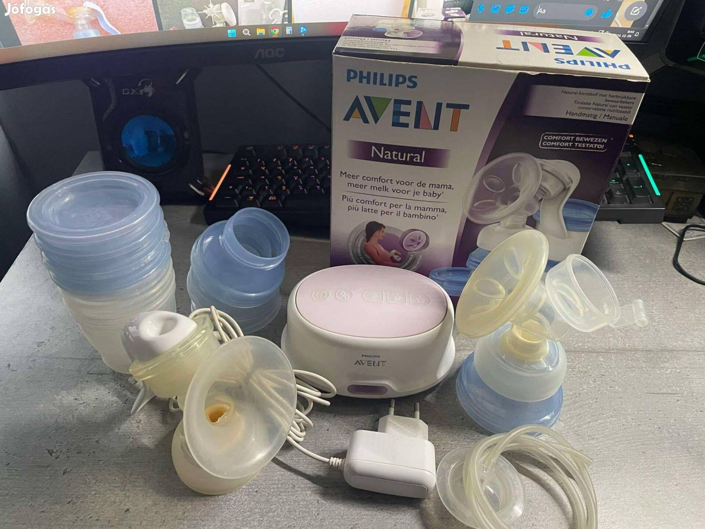 Philips Avent elektromos+kézi mellszívó