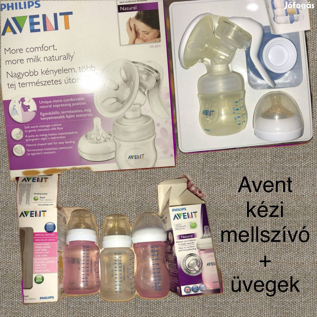 Philips Avent mellszívó, átalakító, cumisüvegek, etetőcumik + Nuk cumi