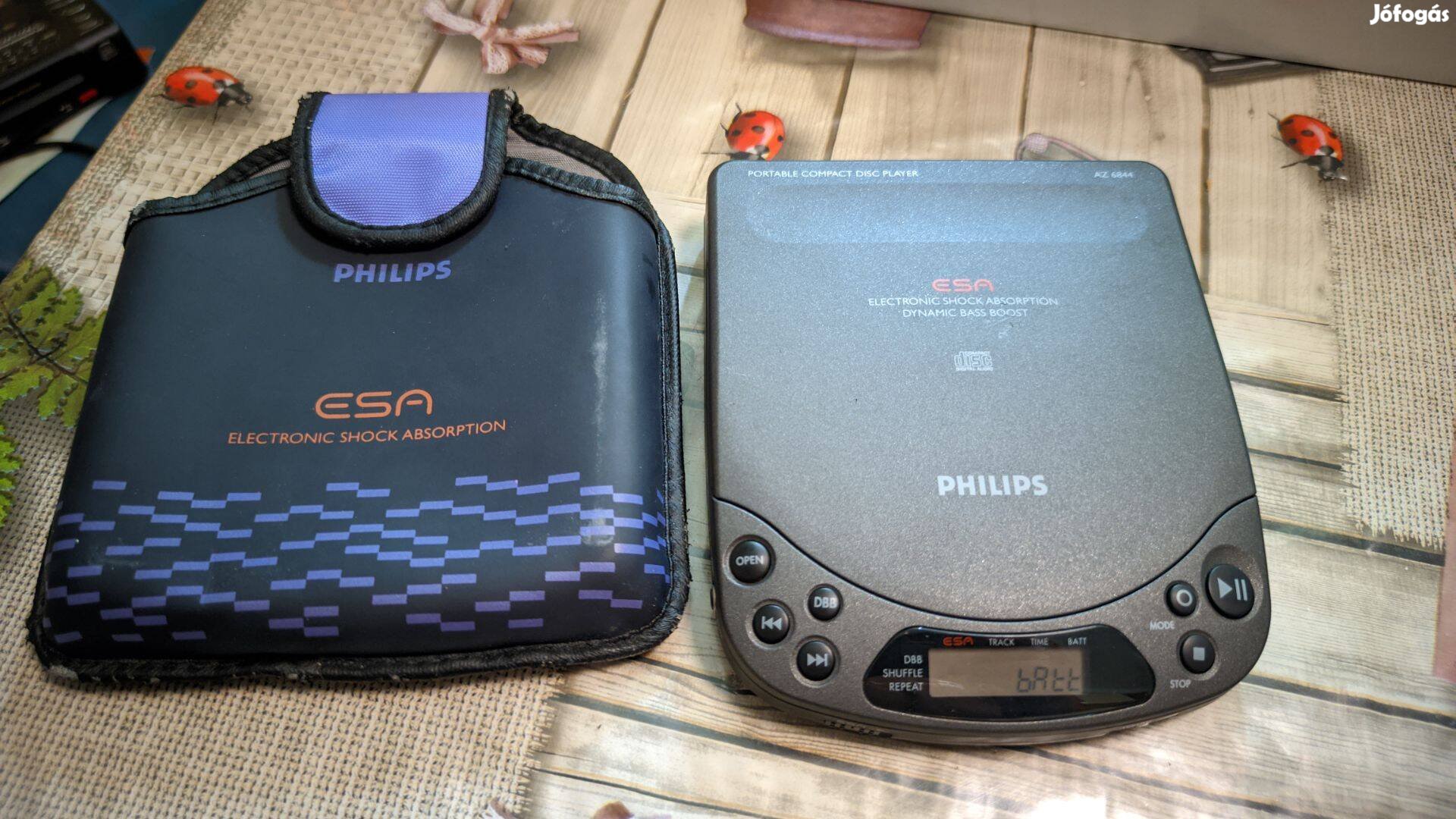 Philips Az6844 discman,tokkal,más nincs hozzá