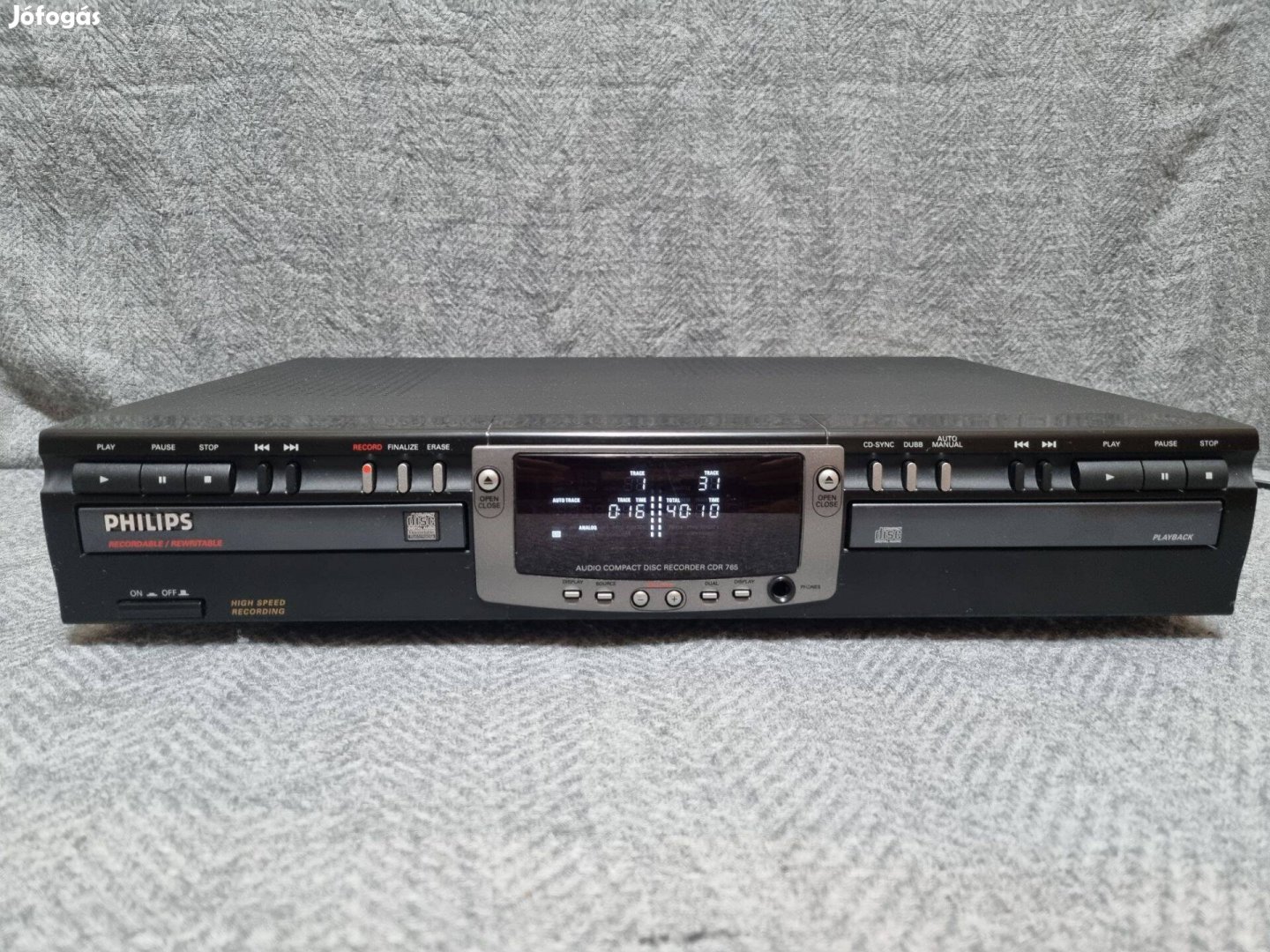 Philips CDR-765 cd lejátszó és író