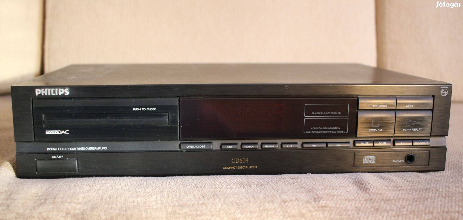 Philips CD 604 CD lejátszó TDA1543 DAC