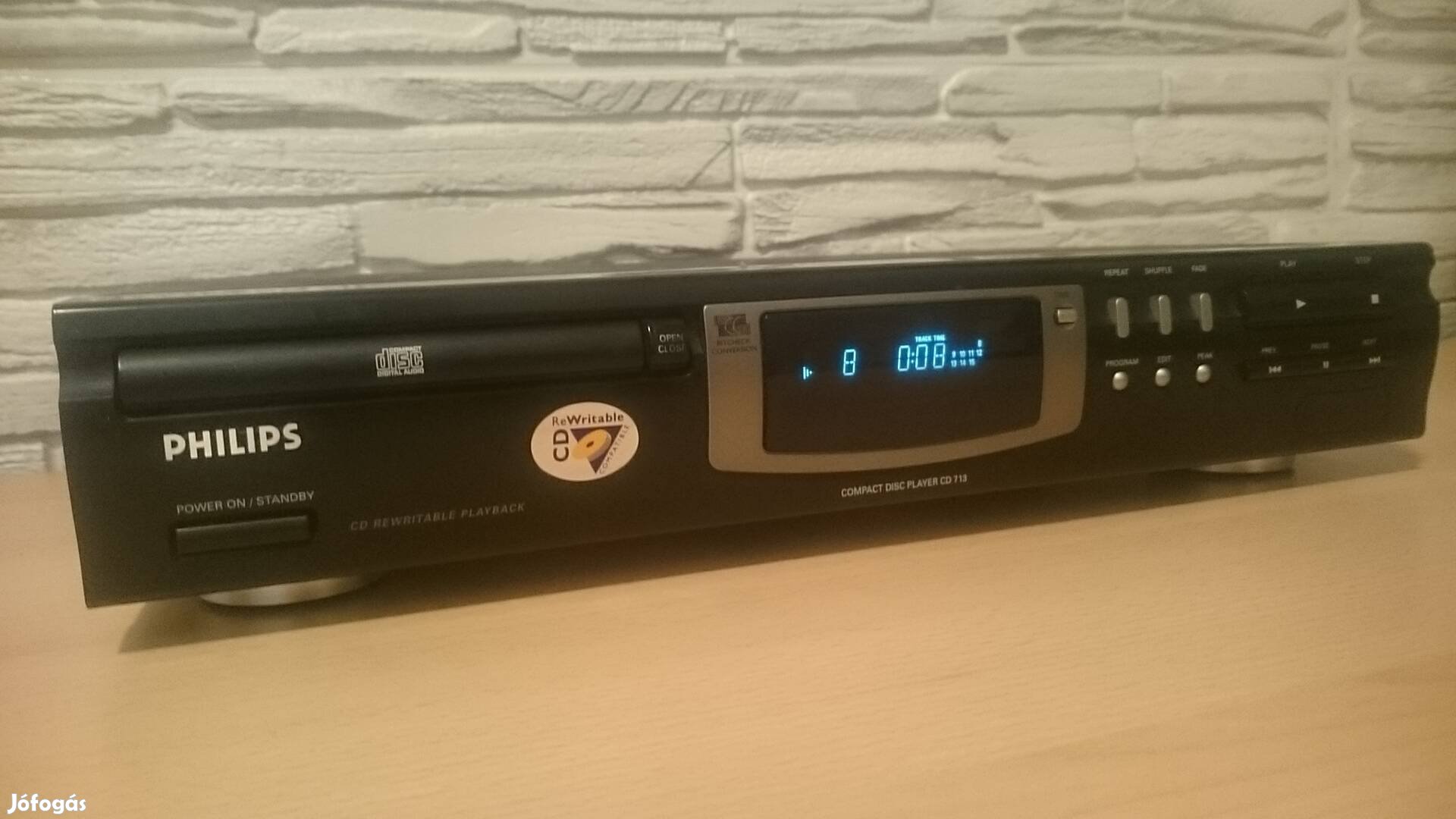 Philips CD 713 CD lejátszó kifogástalan működéssel 