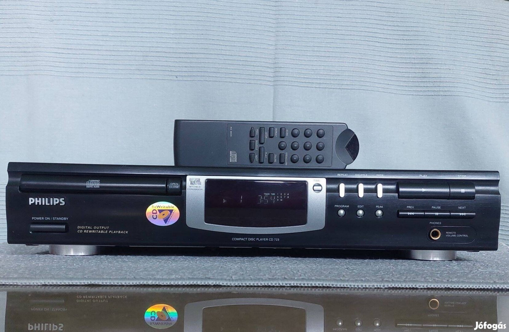 Philips CD 723 CD Rewritable CD Lejátszó Deck Compact DISC
