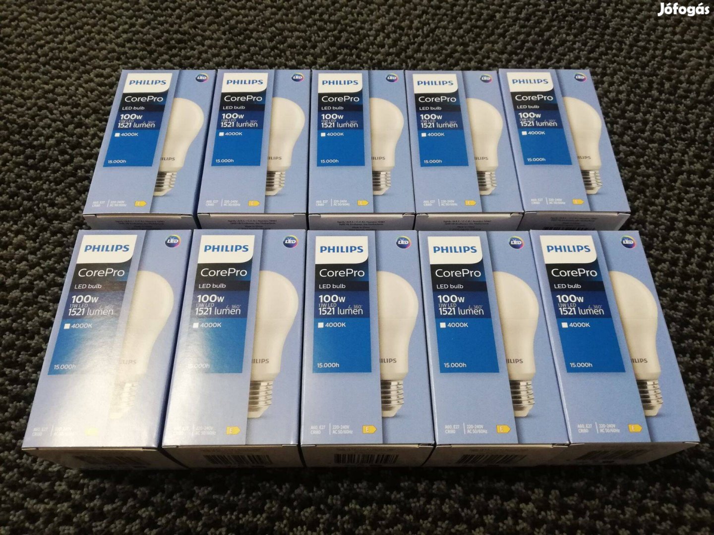 Philips Corepro LED Bulb E27, 13W, 4000K, 1521lm körte izzó