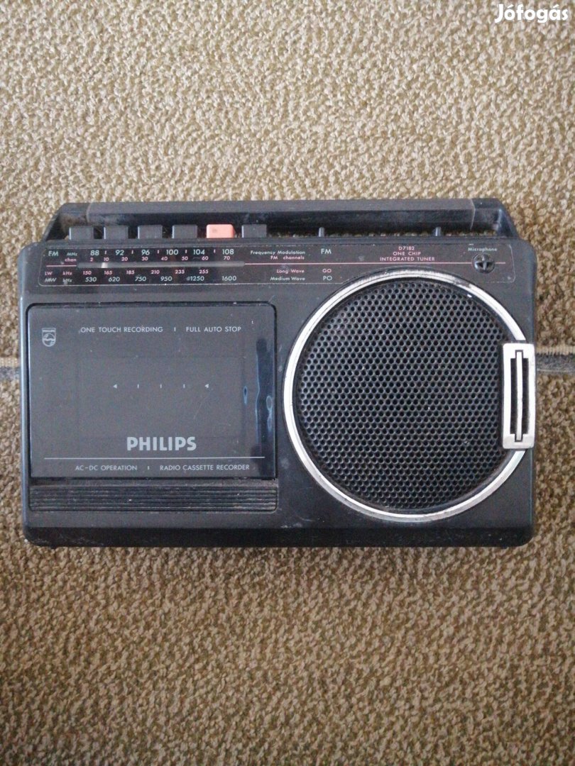 Philips D7182 kazettás rádió. 