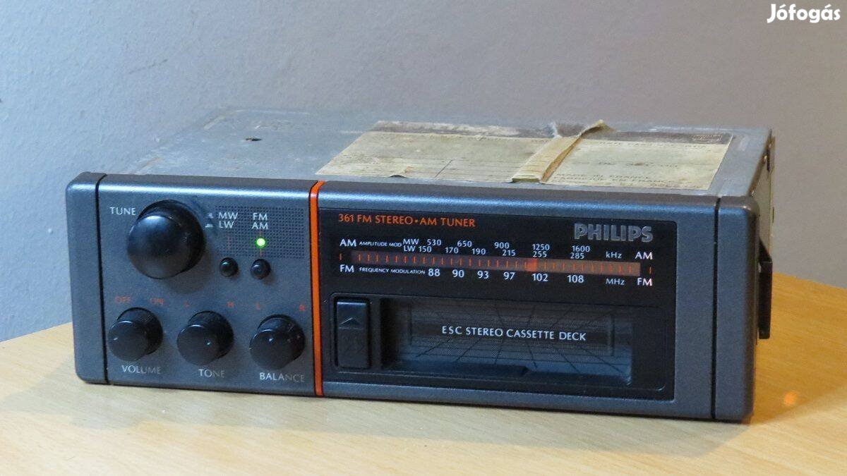 Philips DC361 régi retro rádió autórádió magnó