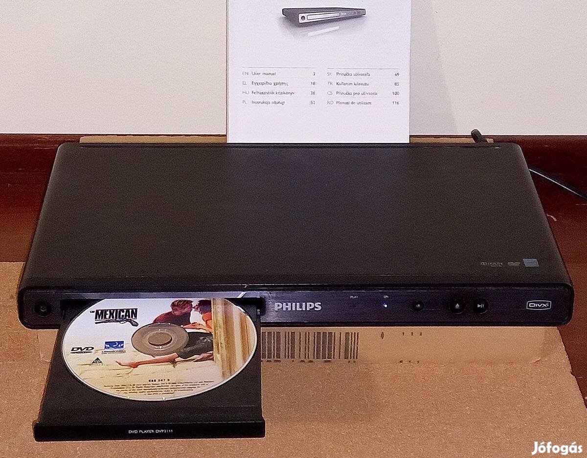 Philips DVP 3111 jól működő DVD lejátszó 2011-es vásárlás