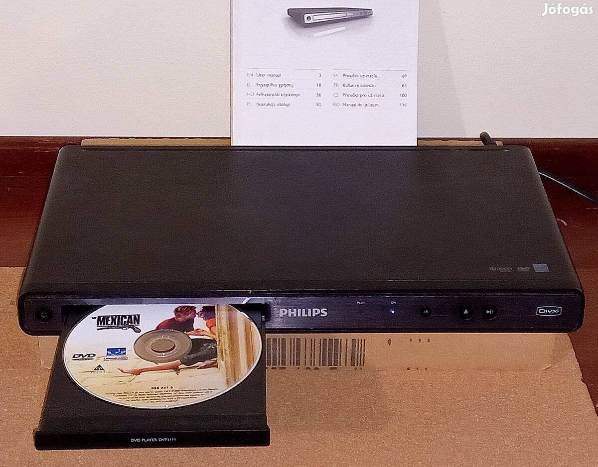 Philips DVP 3111 jól működő DVD lejátszó