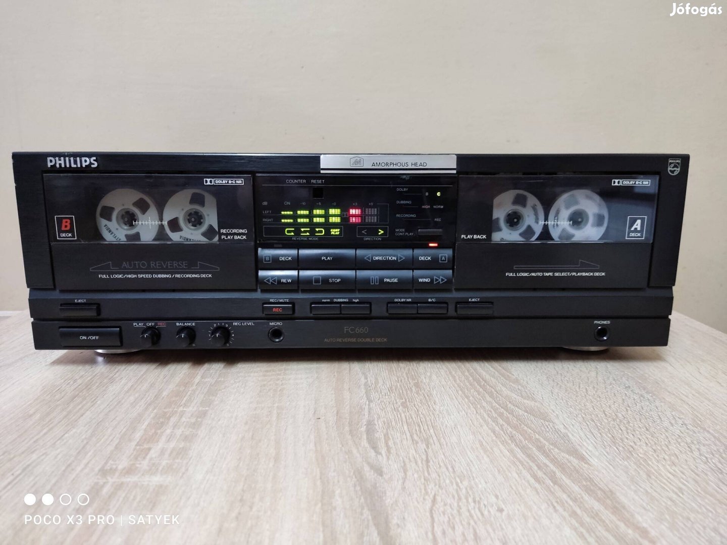 Philips FC-660  hifi autoreverse magnó deck 