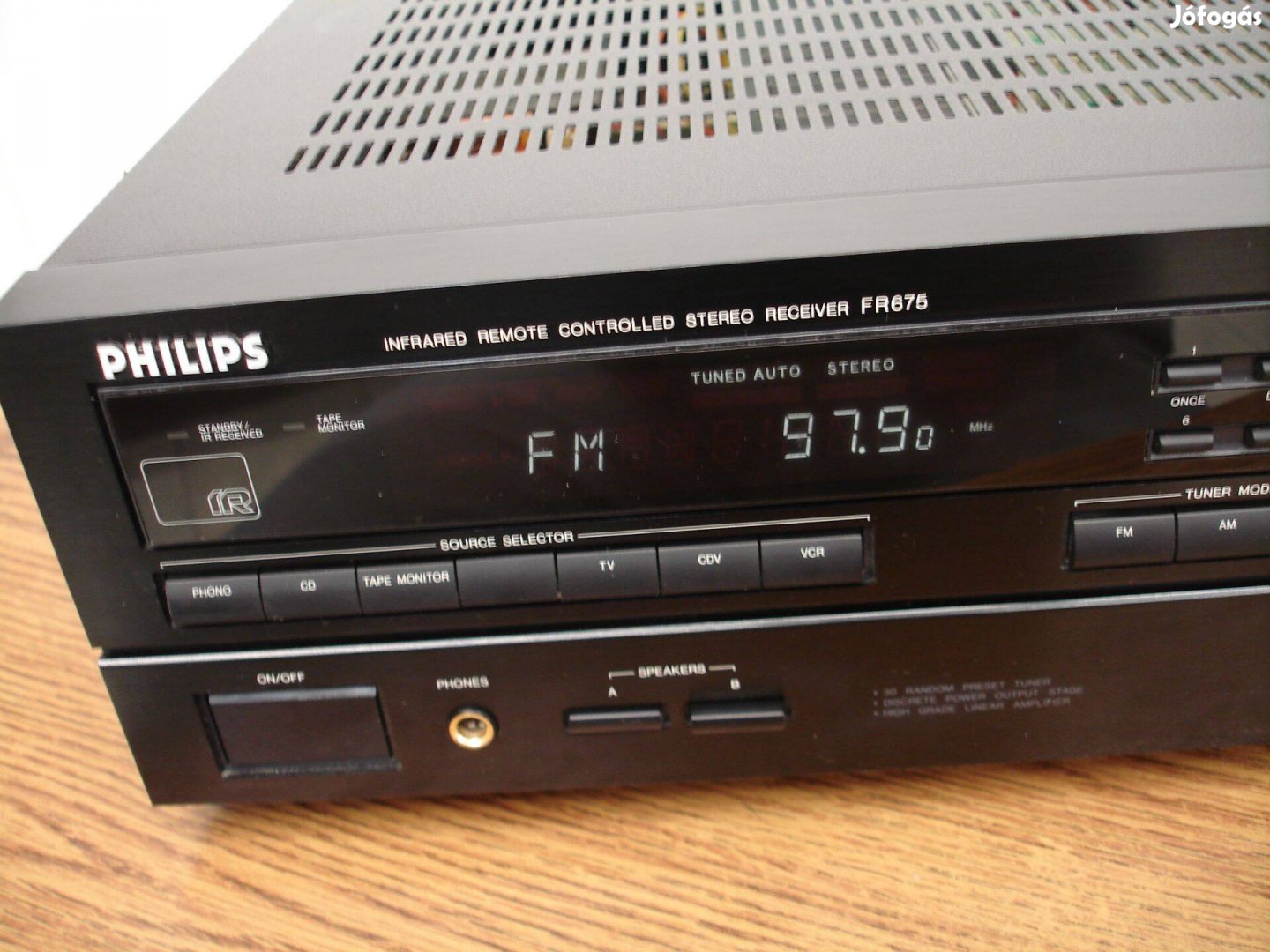 Philips FR675 Rádió - erősítő receiver 42cm szélességű az átlagosnál