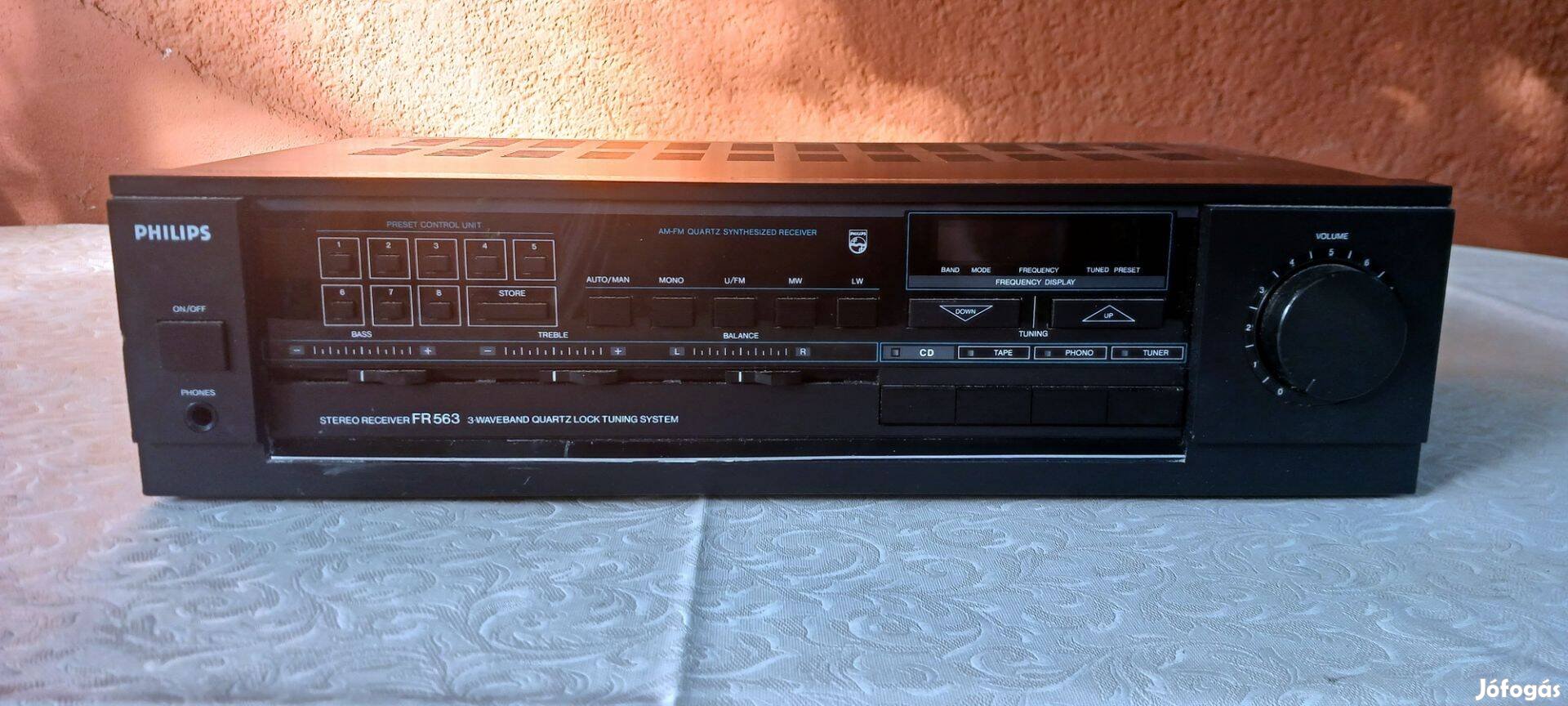 Philips FR 563 rádió erősítő + Sony CD