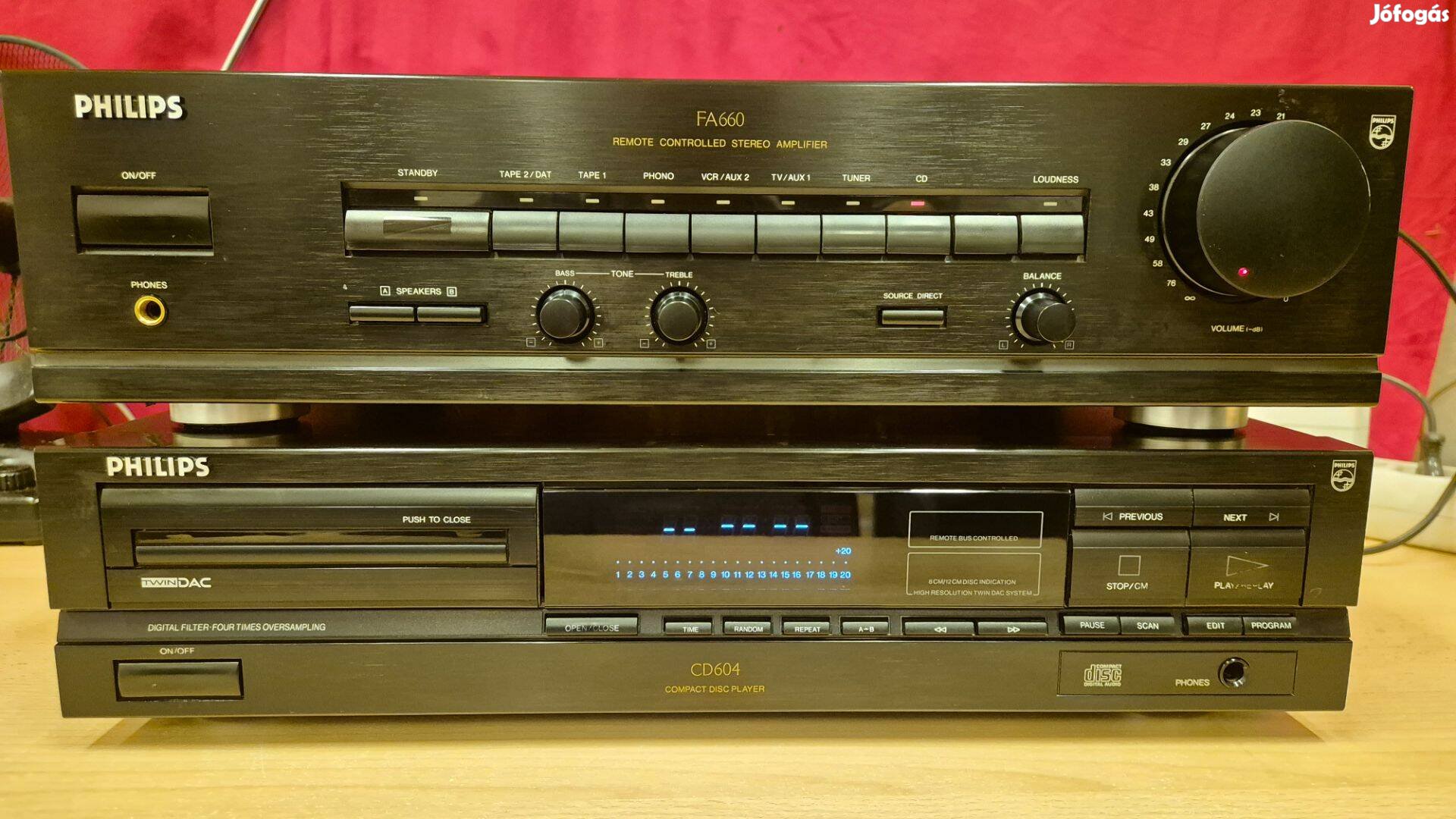 Philips Fa660 erősítő és CD 604 cd lejátszó