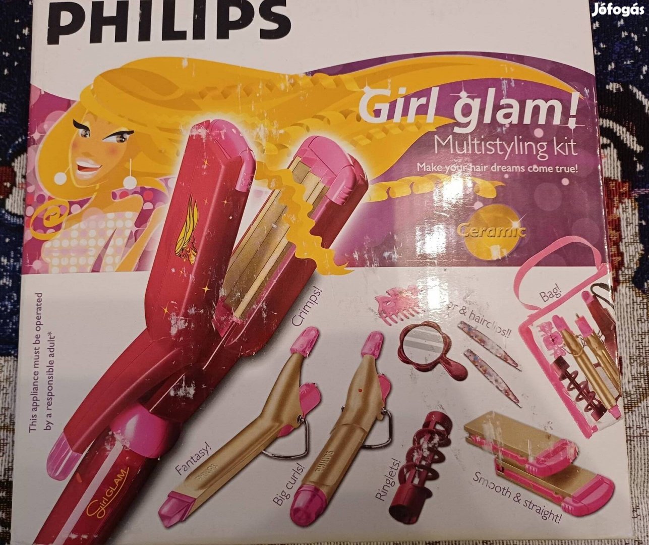 Philips Girl glam! Multistyling kit, többfunkciós hajformázó készlet