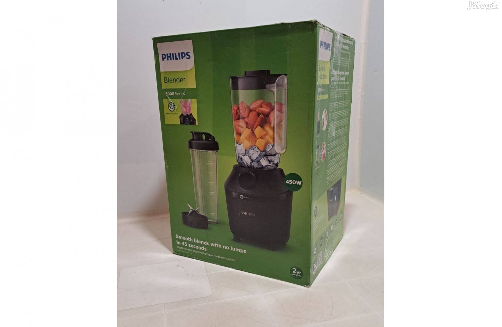 Philips HR2041/41 turmixgép+smoothie pohár, újszerű