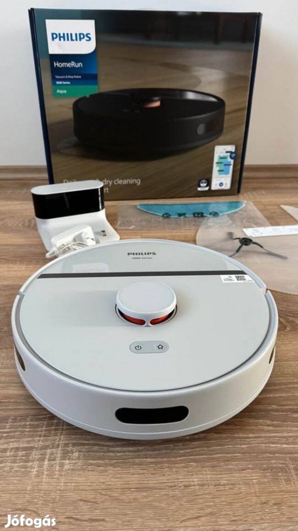 Philips Homerun 3000 Aqua robotporszívó felmosás újszerű,gar