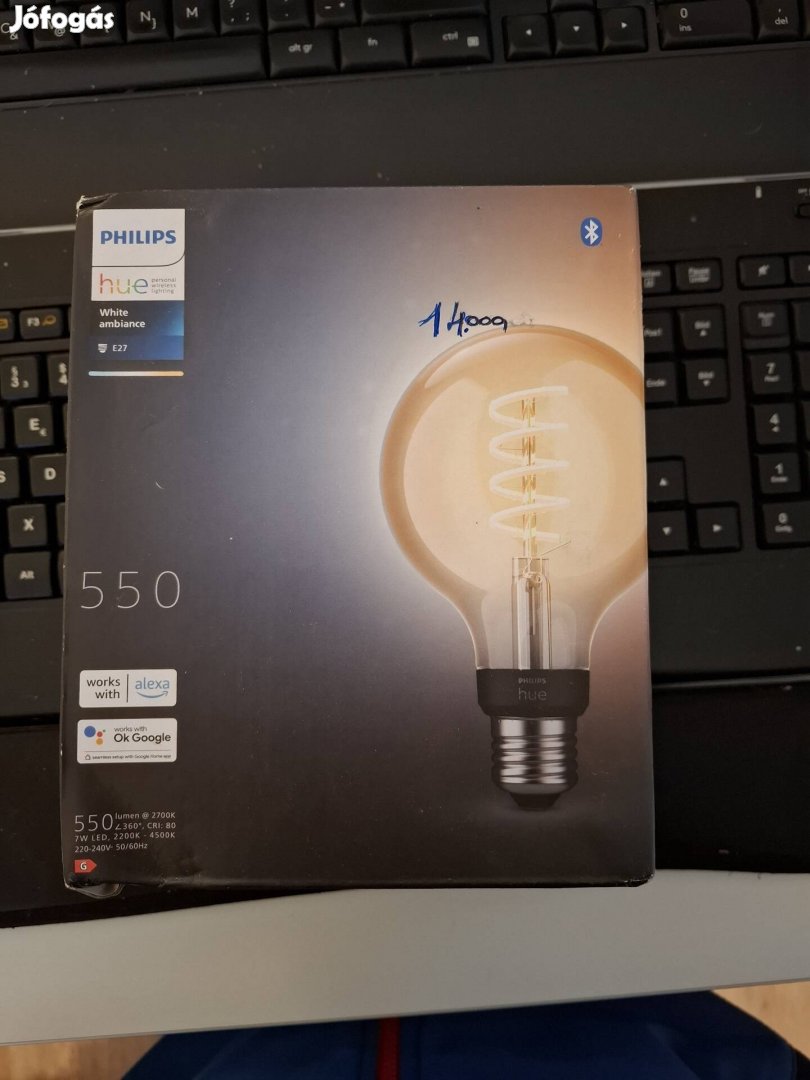 Philips Hue Filament E27 okoségő 