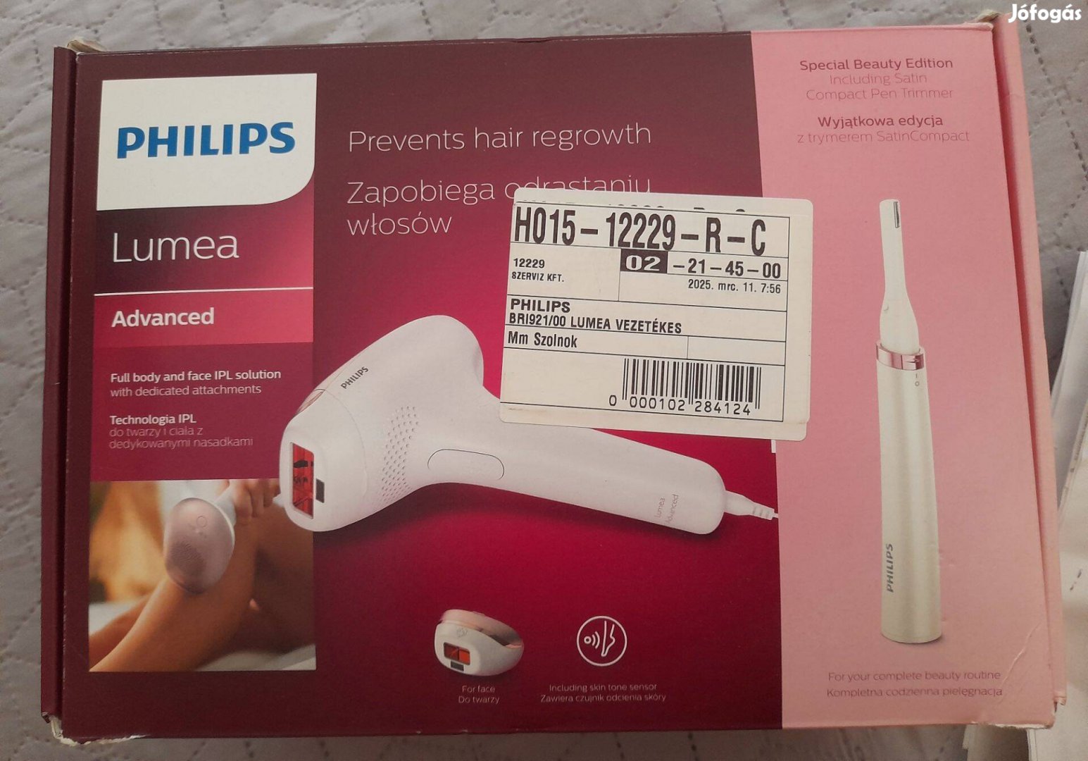 Philips Lumea BRI921 (+garancia 2028-ig)