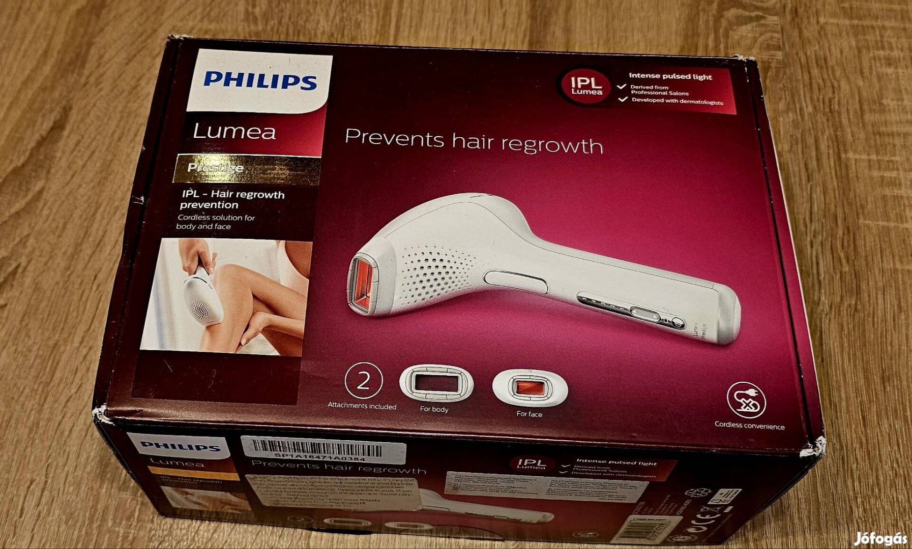 Philips Lumea Prestige lézeres szőrtelenítő nincs használva