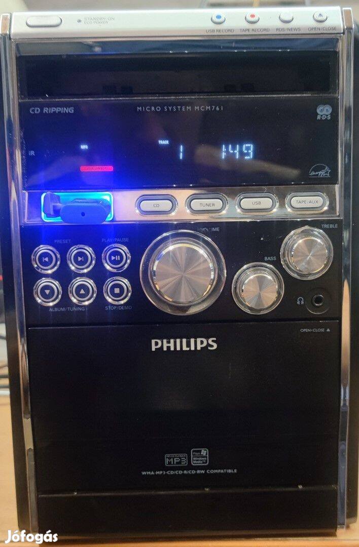 Philips MCM761 hifi (hangfal nélkül) eladó