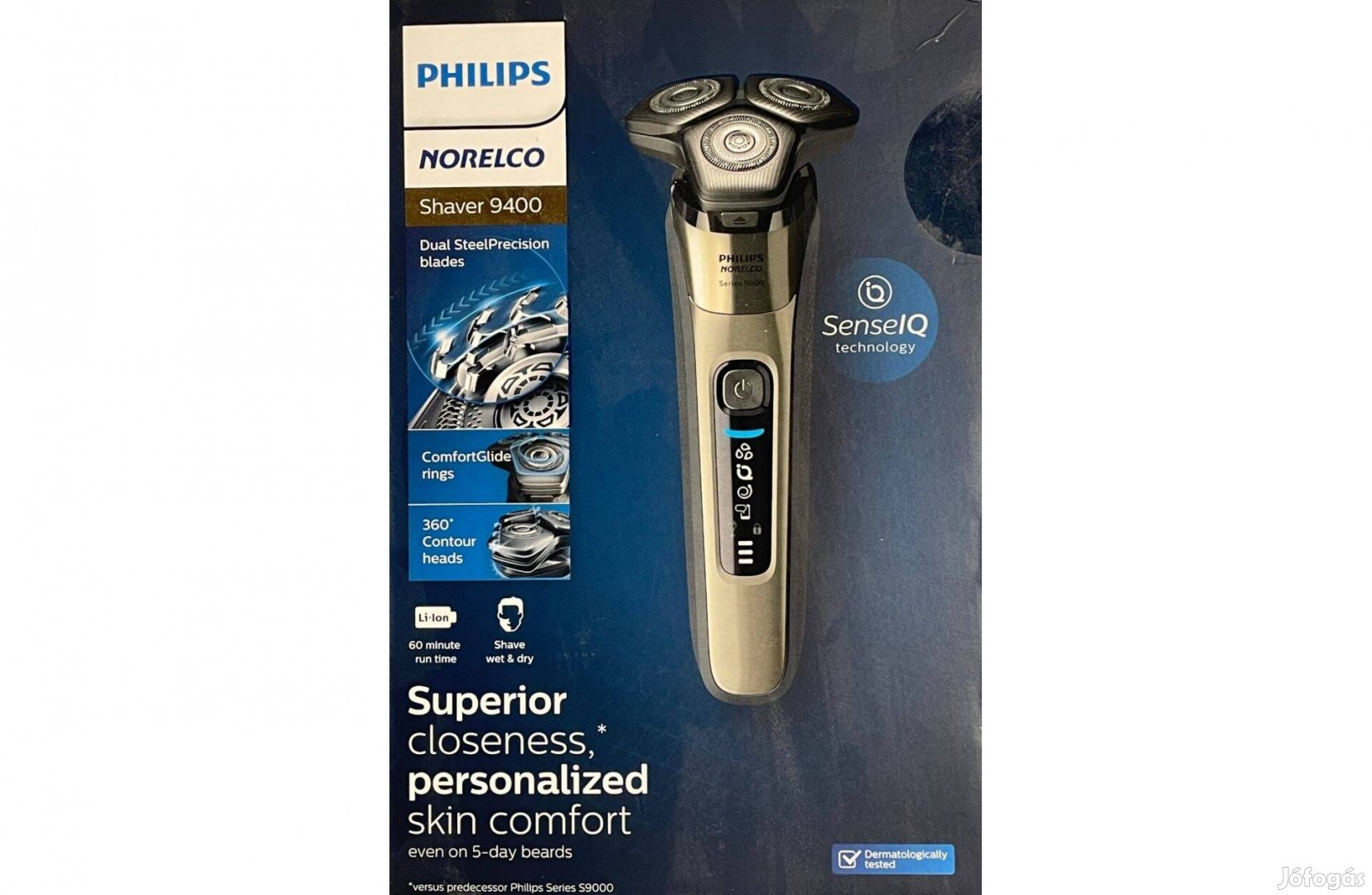 Philips Norelco elektromos újratölthető férfi borotva 9400, S9502/83