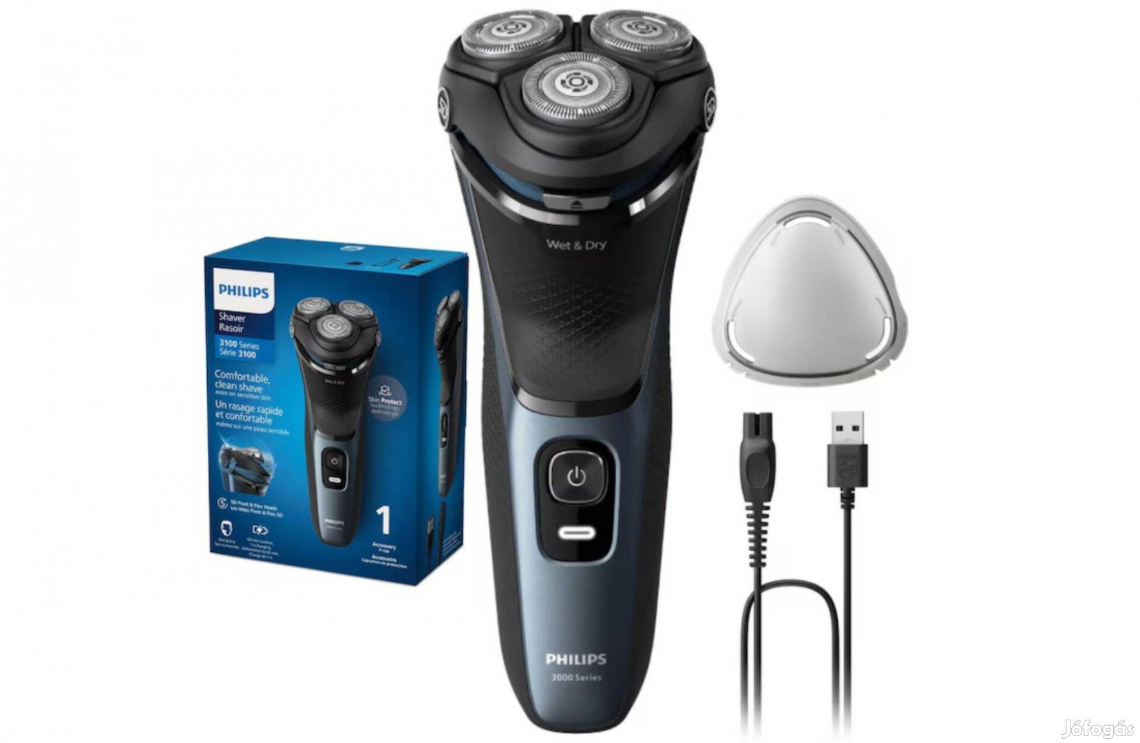 Philips S3144 nedves és száraz elektromos borotva, új