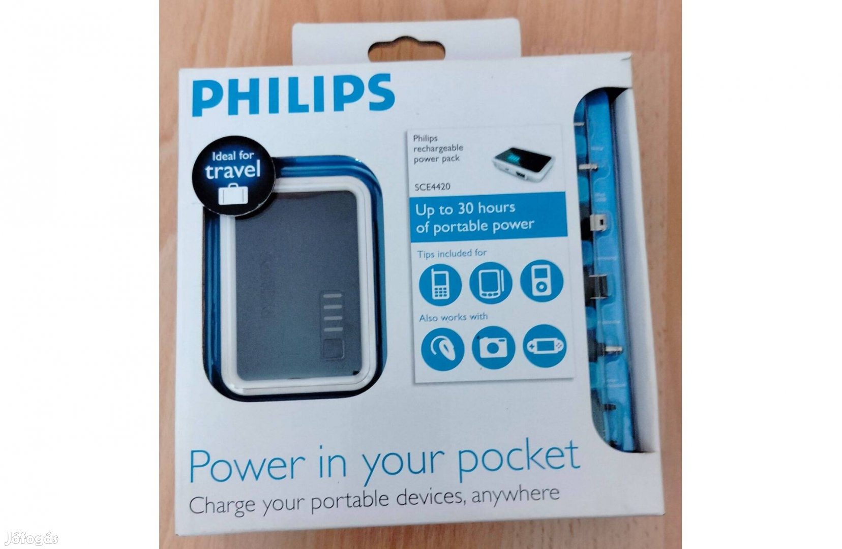 Philips SCE4420 univerzális telefontöltő hordozható töltő