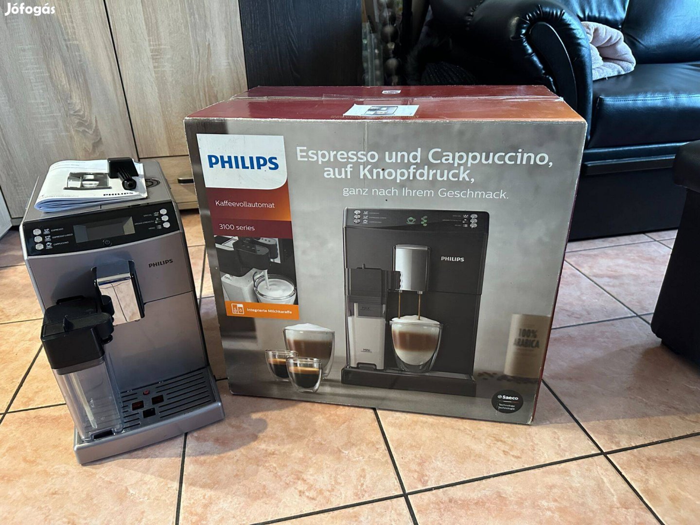 Philips Saeco 3100 s., automata kávéfőző, kávégép, dobozával