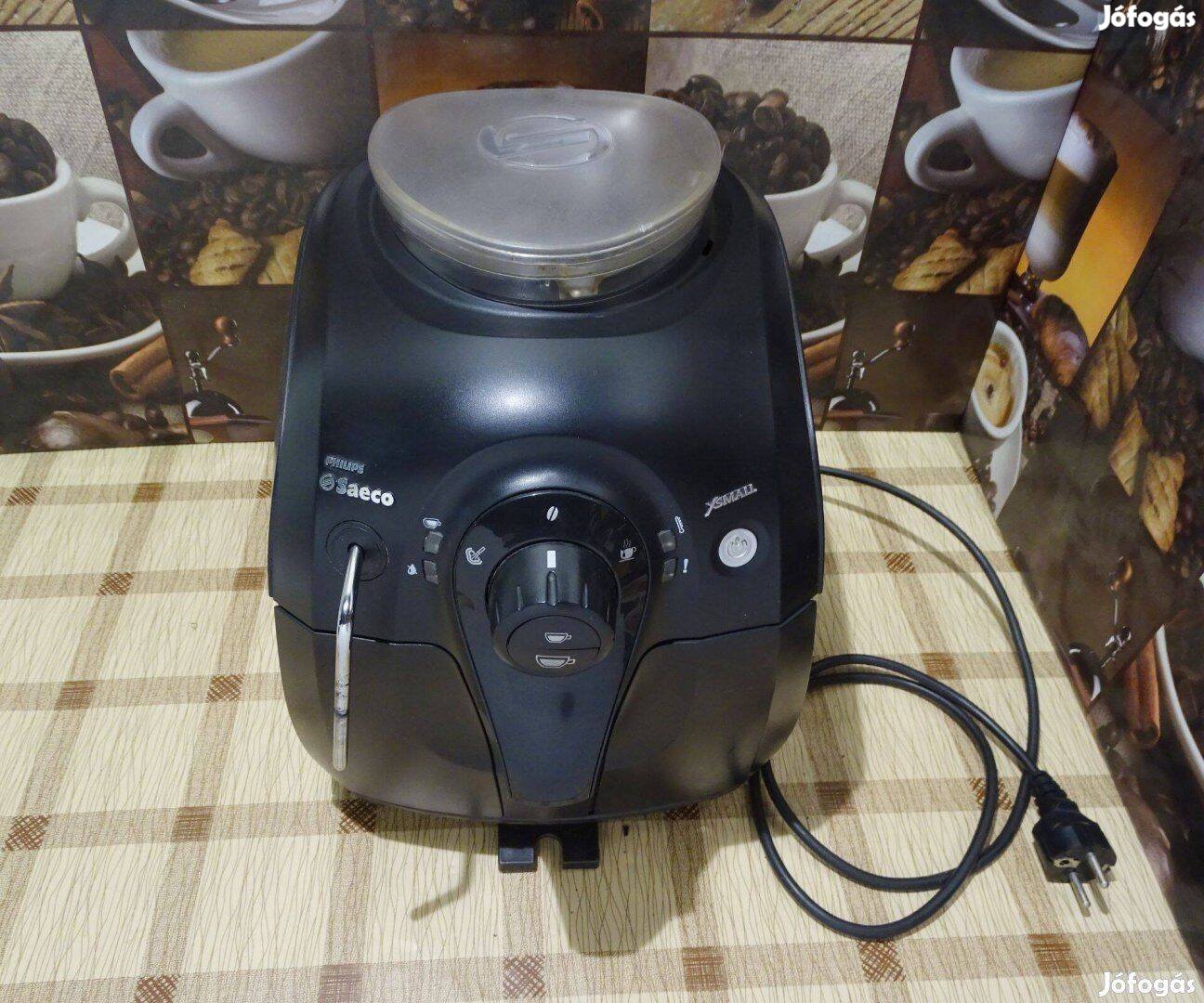 Philips Saeco Xsmall automata kávégép kávéfőző fekete Hibás