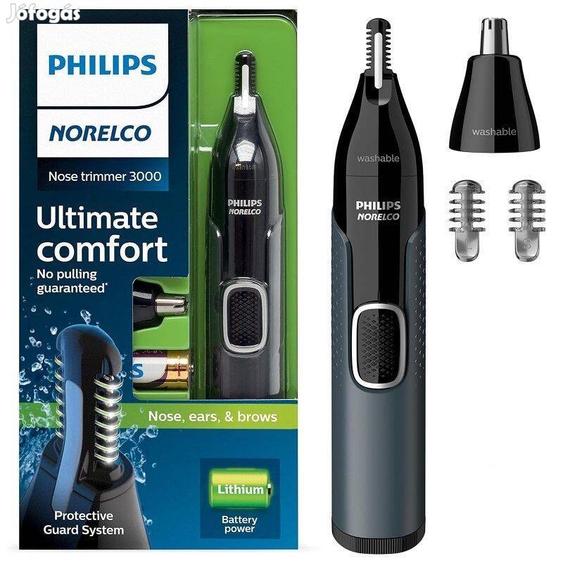 Philips Series 3000 elemes orr-és fülszőrvágó (NT3650/42)