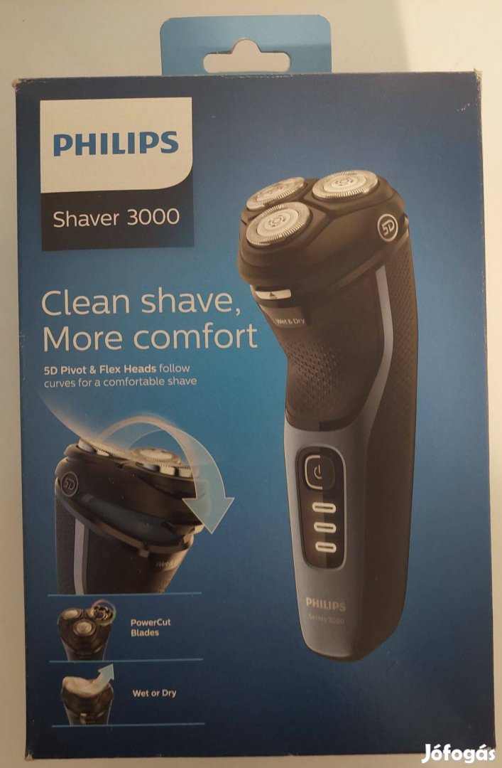 Philips Shaver 3000 körkéses Borotva! Új-próba indított