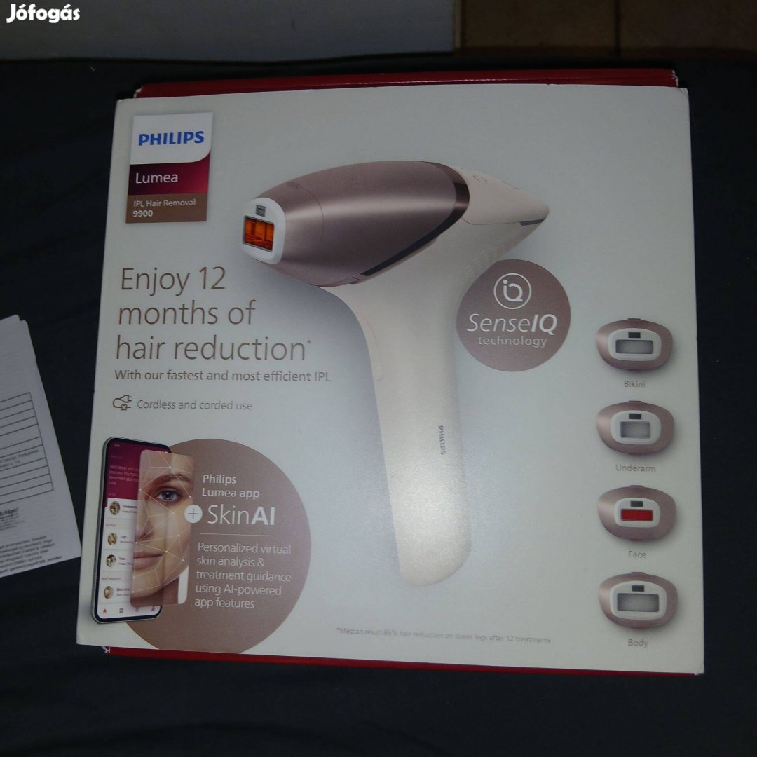 Philips Szőrtelenítő készülék Lumea IPL Hair Removal 9900