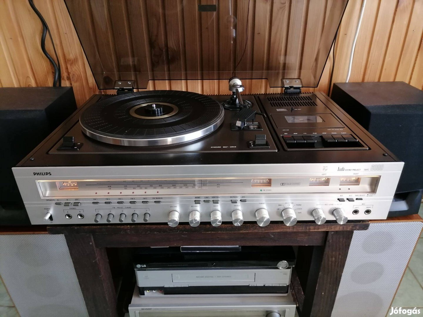 Philips Tapc 6000 Rádió Magnó Lemezjátszó karcmentes