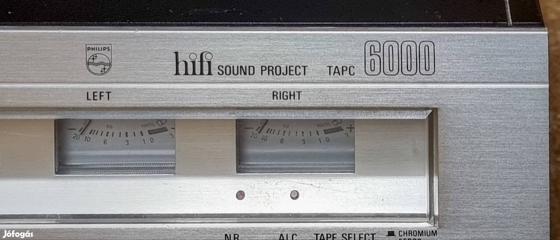 Philips Tapc 6000 lemezjátszó,  FM rádió, kazettás